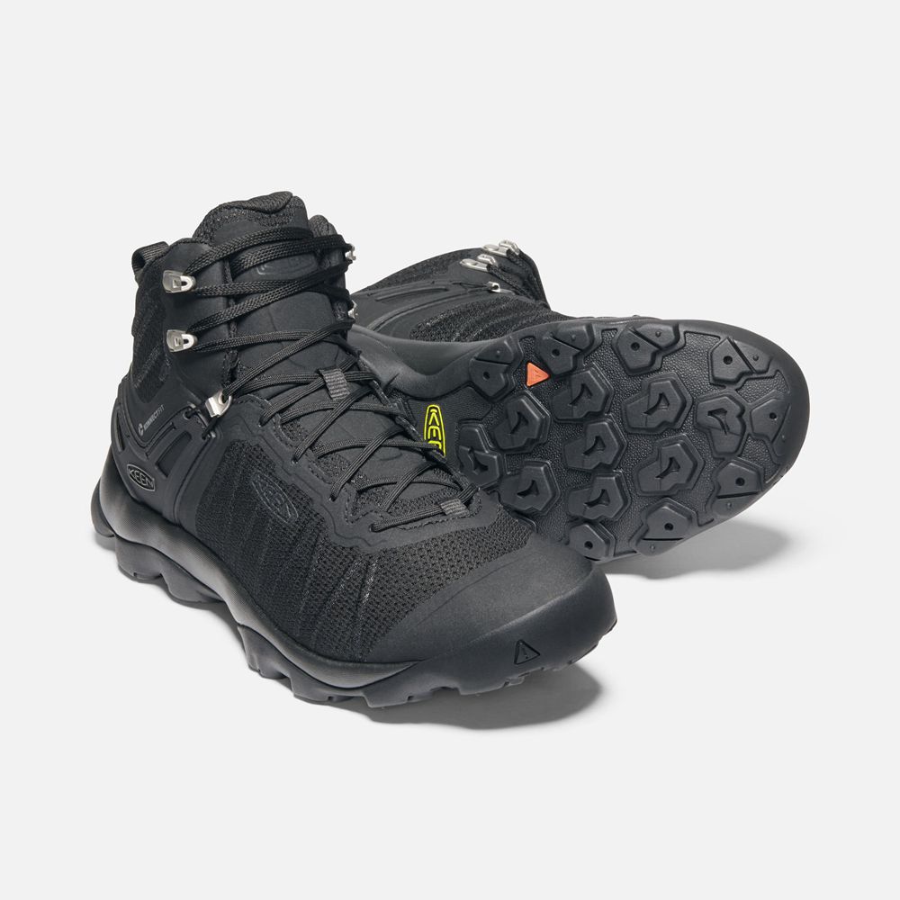 Bottes de Randonnée Keen Homme Noir | Venture Mid Waterproof | HTDKP-6541